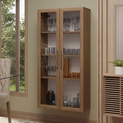 Cristaleira Suspensa 70 Cm 2 Portas De Vidro Rustic Madesa Rustic