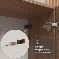 Cristaleira Suspensa 70 Cm 2 Portas De Vidro Rustic Madesa Rustic - 6