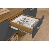 Balcão de Cozinha Princesa 2 Portas e 3 Gavetas c/Tampo 120cm Freijo/Off White - Nesher - 2