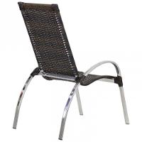 Jogo 3 Cadeiras Garden Alumínio área Jardim Piscina Trama Pedra Ferro - 3