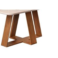 Mesa de Sala Jantar Celeste c/Tampo Madeirado Vidro Curvo 160x90cm Freijo/Cinza Urbano - DJ Móveis - 2