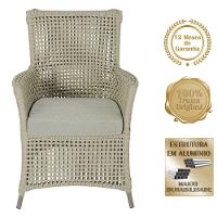 2 Poltronas E 1 Mesa Igapó Alumínio Fendi Corda Náutica E3 Rami - 5