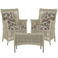 2 Poltronas E 1 Mesa Igapó Alumínio Fendi Corda Náutica E6 Rami - 1