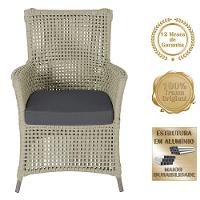 2 Poltronas E 1 Mesa Igapó Alumínio Fendi Corda Náutica E11 Rami - 5