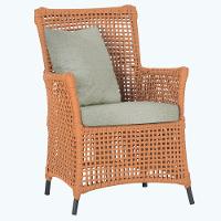 Poltrona Igapó Alumínio Micro Pintura Preta Corda Náutica E3 Terra Cota - 1