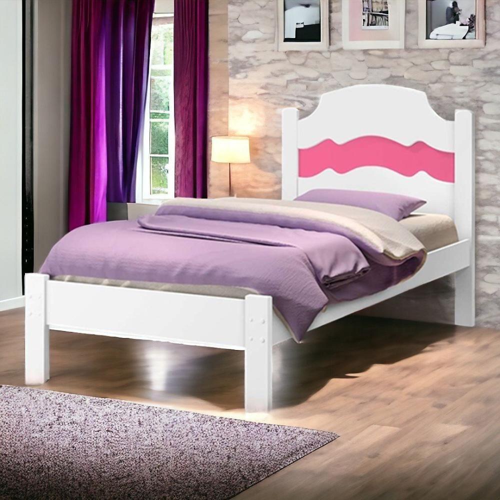 Cama íris Branco Com Aplique E Colchão Cambel - 1