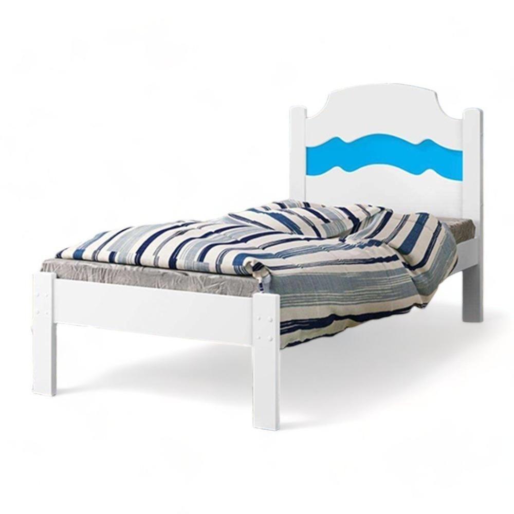 Cama íris Solteiro Branco Com Aplique Cambel - 3