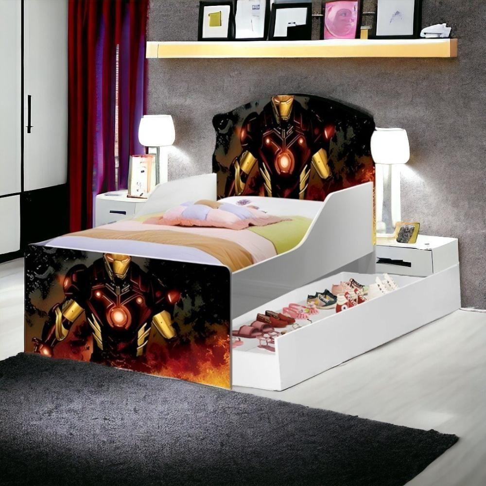 Cama Lívia Herói Com Auxiliar E 02 Colchões Cambel - 1