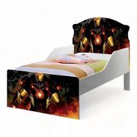 Cama Infantil Lívia Adesivada Herói Com Colchão Cambel - 3