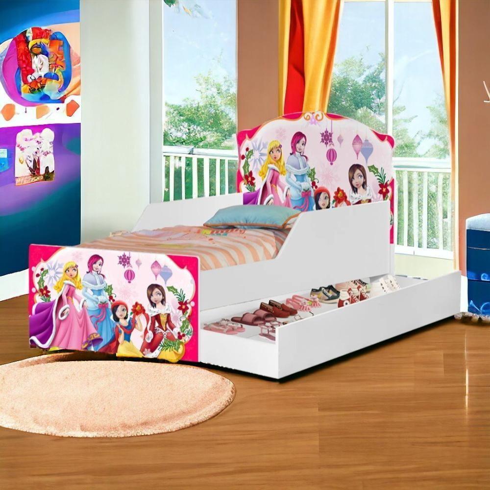 Cama Lívia Princesa Com Auxiliar E 02 Colchões Cambel - 1