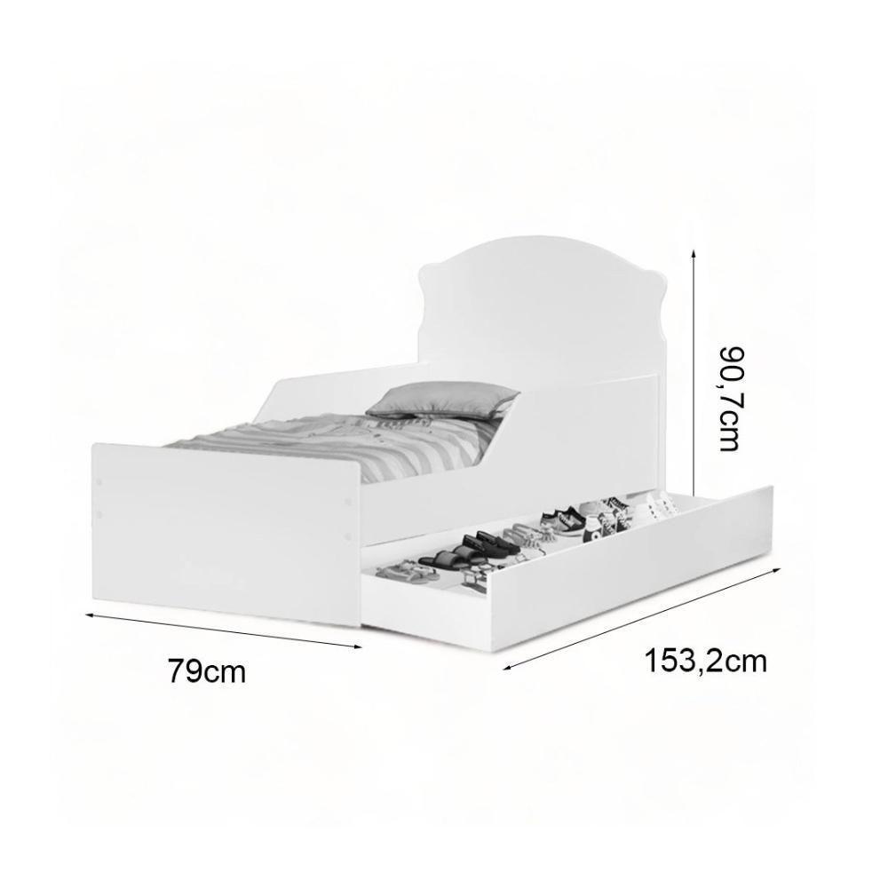 Cama Lívia Princesa Com Auxiliar E 02 Colchões Cambel - 2