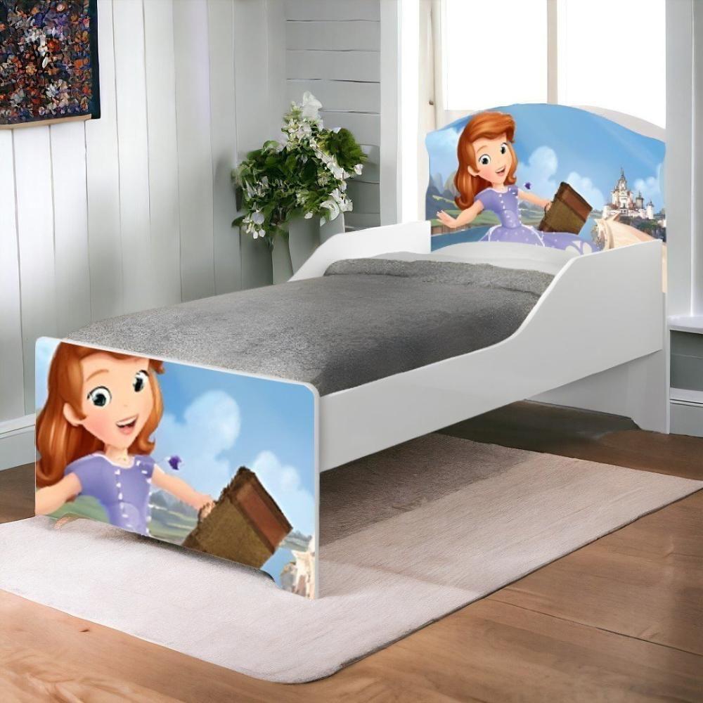 Cama Infantil Lívia Adesivada Encanto Com Colchão Cambel - 1
