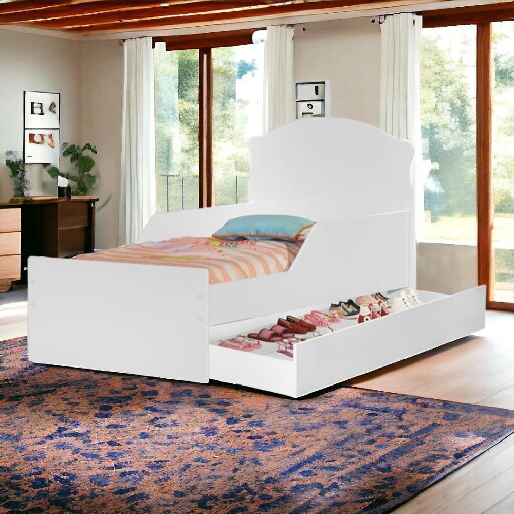 Cama Infantil Lívia Branca Com Auxiliar E 02 Colchões Cambel - 1