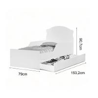 Cama Lívia Encanto Com Auxiliar E 02 Colchões Cambel - 2