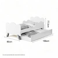 Cama Angel Branco Com Auxiliar E 02 Colchões Cambel - 2