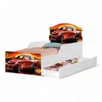 Cama Lívia Racer Com Auxiliar E 02 Colchões Cambel - 3