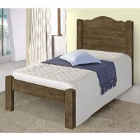 Cama Thalia Solteiro 0,88cm Castanho Com Colchão- Cambel - 1