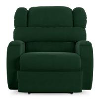 Poltrona Do Papai Reclinável Napoli Elétrica Botão Led Veludo Fh1 - D'rossi Cor Verde - 3