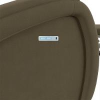 Poltrona Do Papai Reclinável Napoli Elétrica Botão Led Veludo Fh1 - D'rossi Cor Capuccino - 3