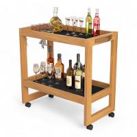 Adega Com Rodízios Orfeu Preto Sal Movelaria - 3