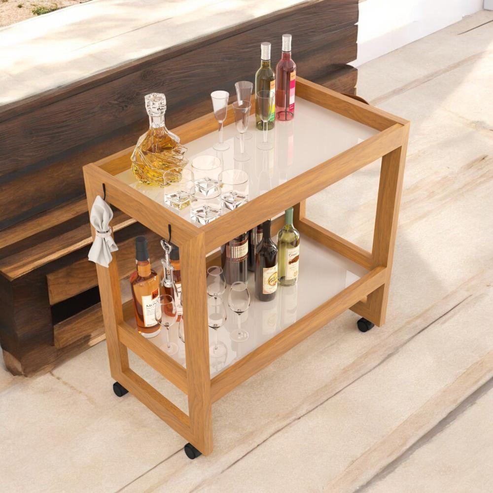 Adega Com Rodízios Orfeu Off White Sal Movelaria - 1