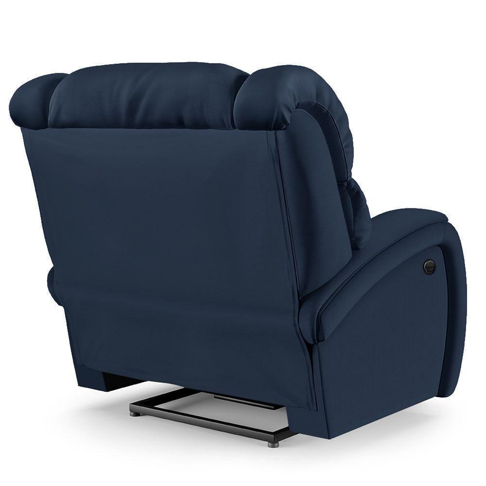 Poltrona Do Papai Reclinável Napoli Controle Power Elétrico Usb Pu Fh1 - D'rossi Cor Azul - 5