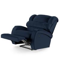 Poltrona Do Papai Reclinável Napoli Controle Power Elétrico Usb Pu Fh1 - D'rossi Cor Azul - 2