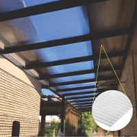 Kit Policarbonato Cristal 4mm 5,00m X 3,00m - Perfis Bronze - 2