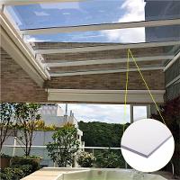 Chapa De Policarbonato Compacto Cristal 12mm - 2,00m X 3,00m - Importado - 3