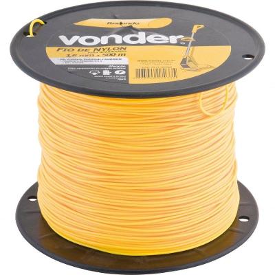 Fio De Nylon 1,6mmx500m Redondo Para Roçadeiras E Aparadores