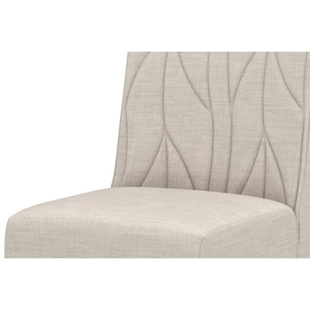 Cadeira Sala de Jantar Eloá Kit 6 Un Nature/Veludo Light Linho - Henn - 6