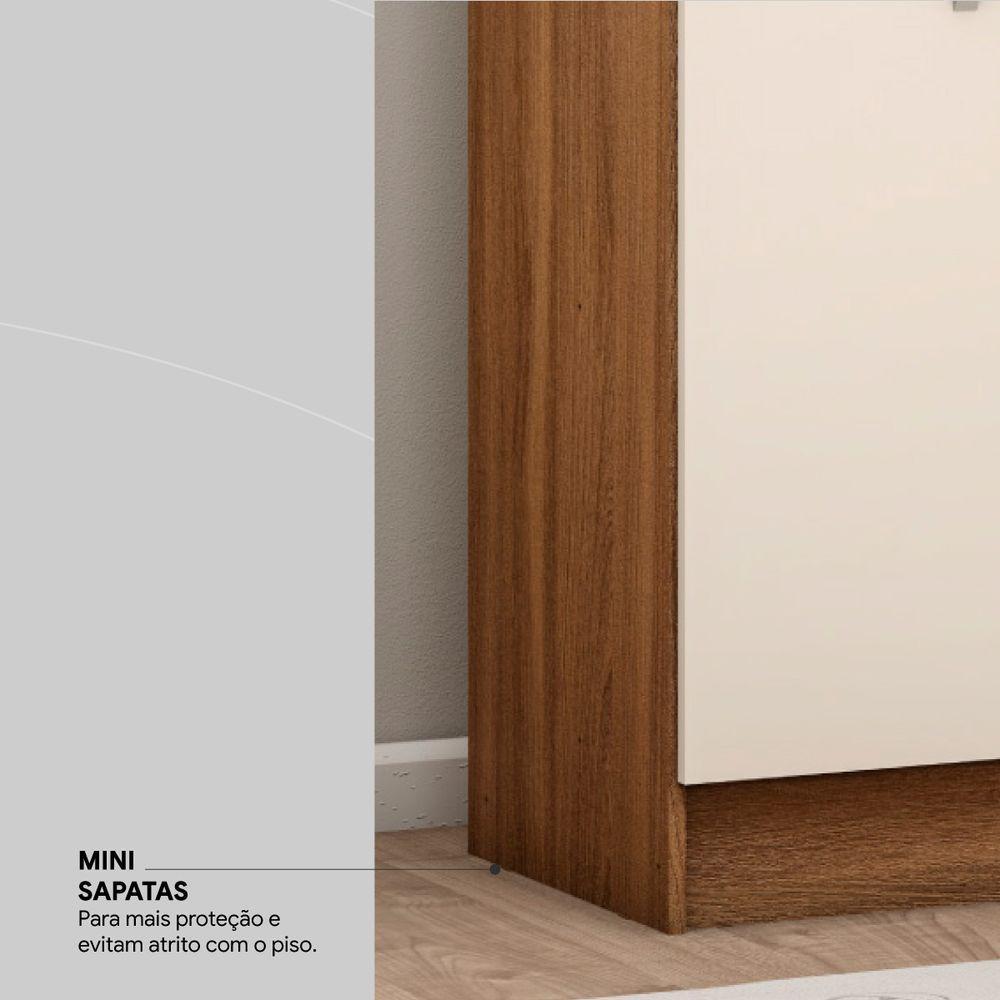 Armário Multiuso 2 Portas Viena Amendola Touch/off White - Demóbile - 3