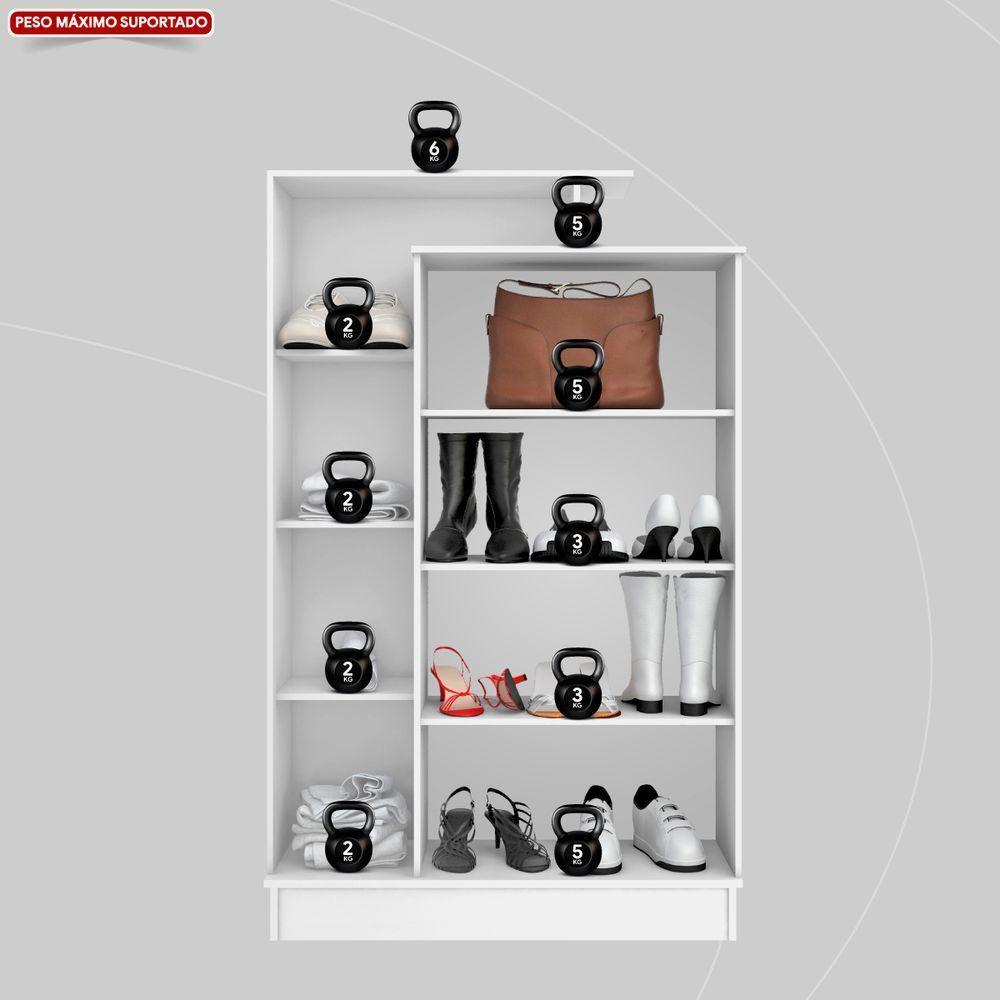 Armário Multiuso 2 Portas Elite Com Chave Branco - Demóbile - 2