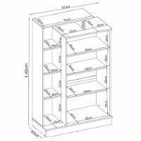 Armário Multiuso 2 Portas Elite Com Chave Branco - Demóbile - 6