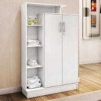 Armário Multiuso 2 Portas Elite Com Chave Branco - Demóbile - 9