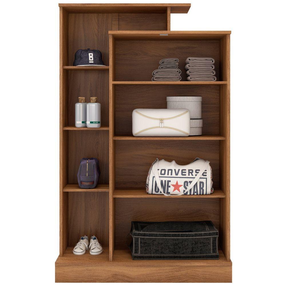 Armário Multiuso 2 Portas Com Chave Elite Cor Amendola Touch/off White - Demóbile - 7