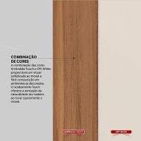 Armário Multiuso 2 Portas Com Chave Elite Cor Amendola Touch/off White - Demóbile