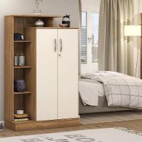 Armário Multiuso 2 Portas Com Chave Elite Cor Amendola Touch/off White - Demóbile - 9