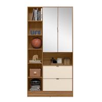 Armário Multiuso Com 2 Portas E 2 Gavetas Com Espelho Joy Amendola Touch/off White - Demóbile - 6