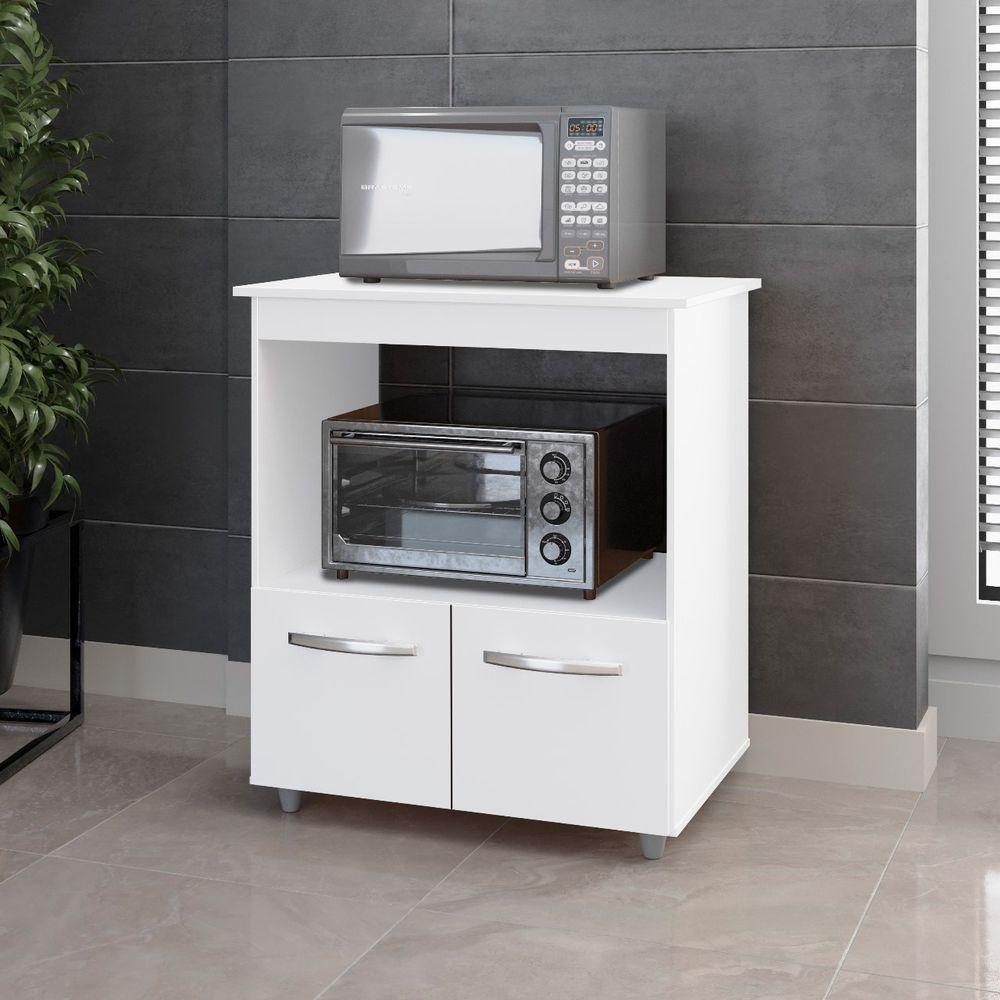 Balcão Multiuso 2 Portas Angela Branco - Moblis - 3