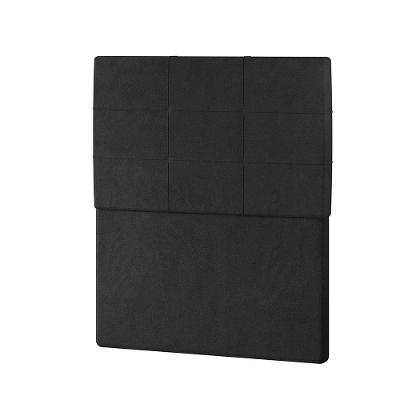Cabeceira Estofada Solteiro 90 Cm Marte Veludo - Skybox Cor Preto