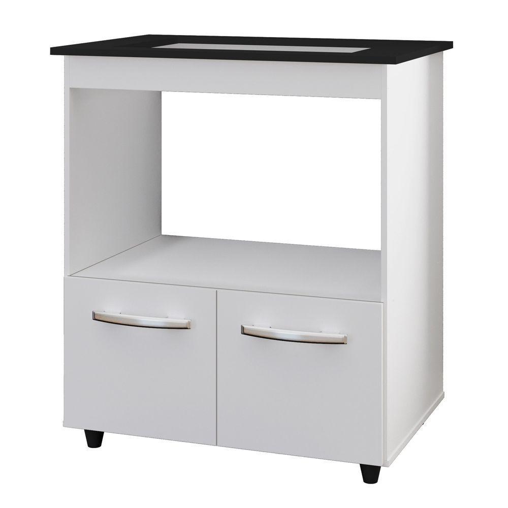 Balcão Para Cooktop Elisa 5 Bocas Com 2 Portas Branco - Moblis - 2