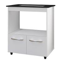 Balcão Para Cooktop Elisa 5 Bocas Com 2 Portas Branco - Moblis - 2