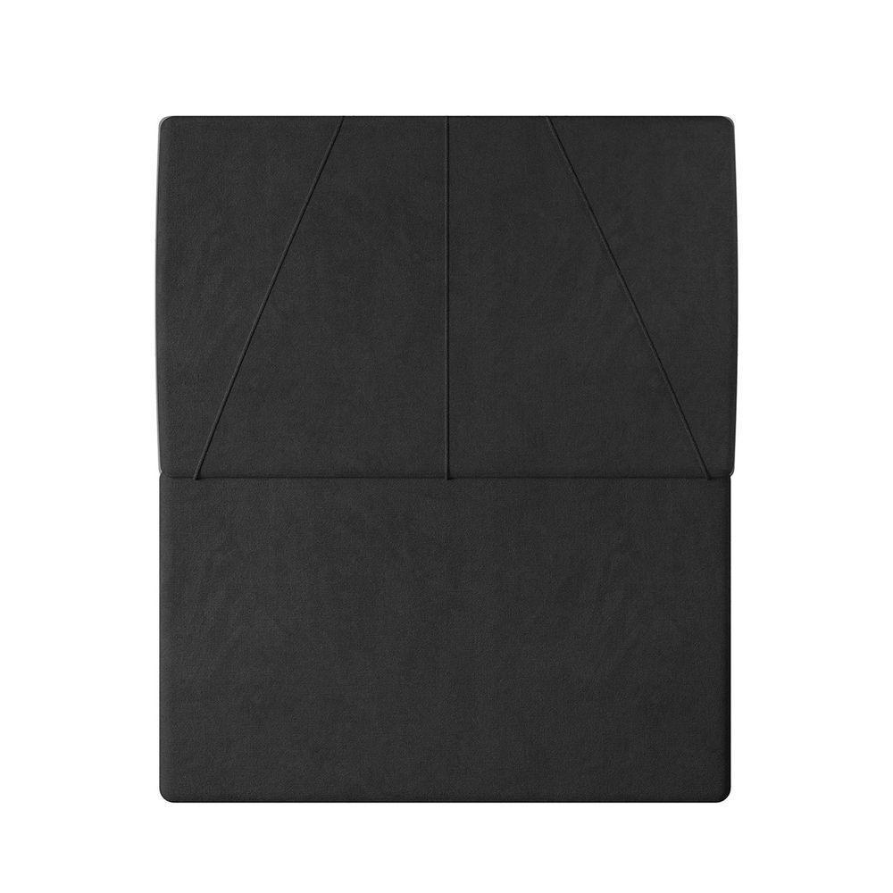 Cabeceira Estofada Solteiro 90 Cm Júpiter Veludo - Skybox Cor Preto - 3