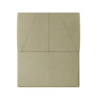 Cabeceira Estofada Solteiro 90 Cm Júpiter Corino - Skybox Cor Bege - 1