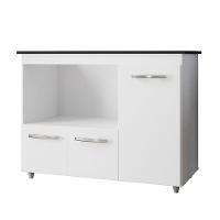 Balcão Para Cooktop Com 3 Portas Ana Branco - Moblis - 1