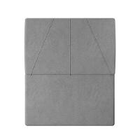 Cabeceira Estofada Solteiro 90 Cm Júpiter Veludo - Skybox Cor Cinza - 2