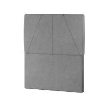 Cabeceira Estofada Solteiro 90 Cm Júpiter Veludo - Skybox Cor Cinza