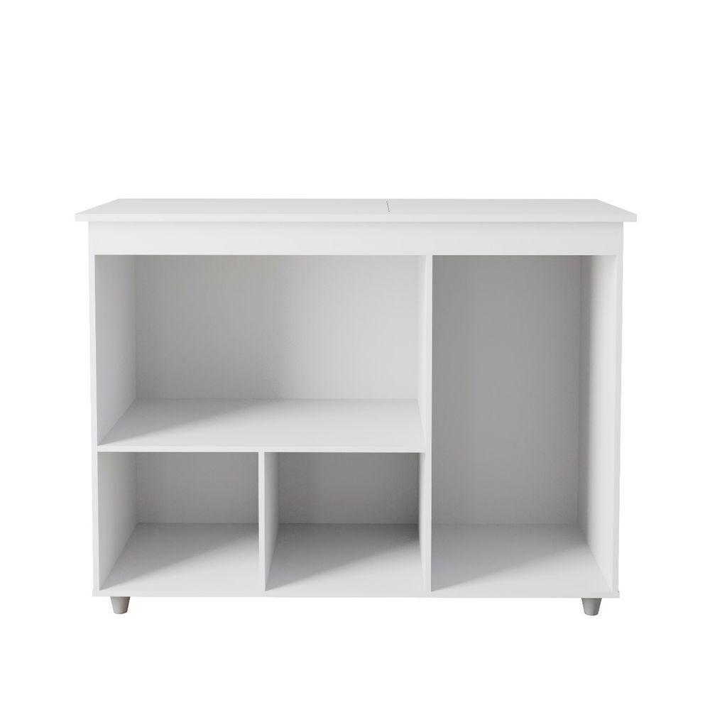 Balcão Multiuso Para Forno Micro-ondas Liza Branco - Moblis - 1