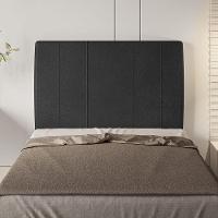 Cabeceira Estofada Solteiro 90 Cm Venus Corino - Skybox Cor Preto